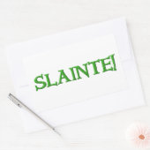 Sticker Rectangulaire Cartons de rectangle de slainte (Enveloppe)