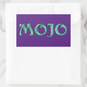 Sticker Rectangulaire Cartons mojo rectangle violet (Sac)