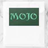 Sticker Rectangulaire Cartons rectangle vert mojo (Sac)