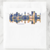 Sticker Rectangulaire Casablanca Skyline (Sac)