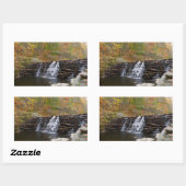Sticker Rectangulaire Cascade à Laurel Hill State Park I (Feuille)