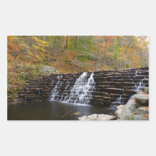 Sticker Rectangulaire Cascade à Laurel Hill State Park I