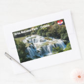 Sticker Rectangulaire Cascade dans le Parc national de Krka - Dalmatie, (Enveloppe)