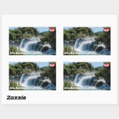 Sticker Rectangulaire Cascade dans le Parc national de Krka - Dalmatie,  (Feuille)