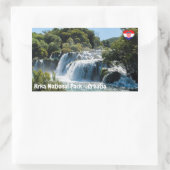 Sticker Rectangulaire Cascade dans le Parc national de Krka - Dalmatie,  (Sac)