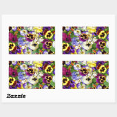 Sticker Rectangulaire Cascade de Pansy (Feuille)
