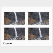 Sticker Rectangulaire Cascade de Svartifoss en Islande rectangle autocol (Feuille)