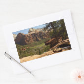 Sticker Rectangulaire Cascade des piscines d'Emerald dans le parc nation (Enveloppe)