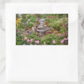 Sticker Rectangulaire Cascade flottante avec fleurs de printemps (Sac)