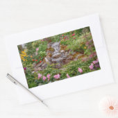 Sticker Rectangulaire Cascade flottante avec fleurs de printemps (Enveloppe)