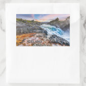 Sticker Rectangulaire Cascades de Geitafoss, Islande (Sac)