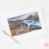 Sticker Rectangulaire Cascades de Geitafoss, Islande (Enveloppe)