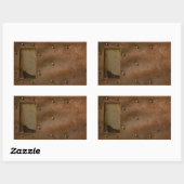 Sticker Rectangulaire Casque de soudage rouillé (Feuille)