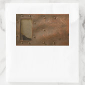 Sticker Rectangulaire Casque de soudage rouillé (Sac)