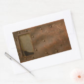 Sticker Rectangulaire Casque de soudage rouillé (Enveloppe)