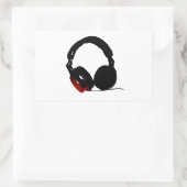 Sticker Rectangulaire Casque Pop Art (Sac)