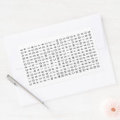 Sticker Rectangulaire casse-tête de recherche (Enveloppe)