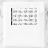 Sticker Rectangulaire casse-tête de recherche (Sac)