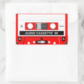 Sticker Rectangulaire cassette audio (Sac)