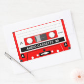 Sticker Rectangulaire cassette audio (Enveloppe)