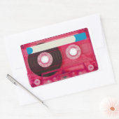 Sticker Rectangulaire cassette audio compacte (Enveloppe)