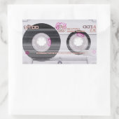 Sticker Rectangulaire cassette de l'école ancienne (Sac)