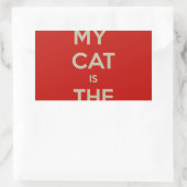 Sticker Rectangulaire Cat (Sac)