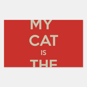 Sticker Rectangulaire Cat