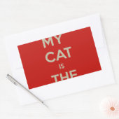 Sticker Rectangulaire Cat (Enveloppe)