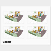 Sticker Rectangulaire Cat Talk (Feuille)