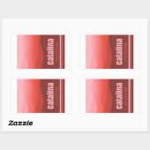 Sticker Rectangulaire Catalina State Park Arizona Red Hills (Feuille)