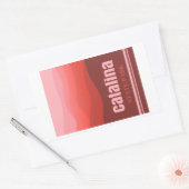 Sticker Rectangulaire Catalina State Park Arizona Red Hills (Enveloppe)