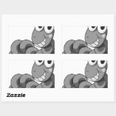 Sticker Rectangulaire Catepillaire (Feuille)