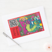 Sticker Rectangulaire Caterpillar Hookah (Enveloppe)