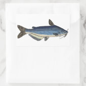 Sticker Rectangulaire Catfish bleu (Sac)