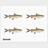 Sticker Rectangulaire Catfish guerrier (Feuille)