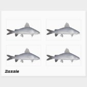 Sticker Rectangulaire Catfish Saumon bleu (Feuille)