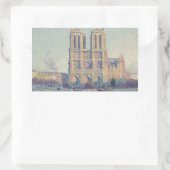 Sticker Rectangulaire Cathédrale Notre-Dame Paris France Peinture classi (Sac)