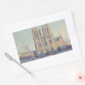 Sticker Rectangulaire Cathédrale Notre-Dame Paris France Peinture classi (Enveloppe)
