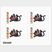 Sticker Rectangulaire Catisfaction (Feuille)