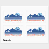 Sticker Rectangulaire Catskill Mountains NY (Feuille)
