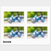 Sticker Rectangulaire cavalier classique (Feuille)