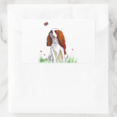 Sticker Rectangulaire Cavalier King Charles Spaniel CKC (Sac)