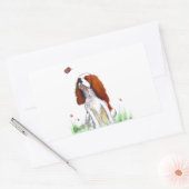 Sticker Rectangulaire Cavalier King Charles Spaniel CKC (Enveloppe)