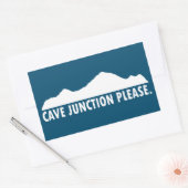 Sticker Rectangulaire Cave Junction Oregon S'il vous plaît (Enveloppe)