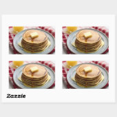 Sticker Rectangulaire Ccrêpes couvertes de sirop (Feuille)