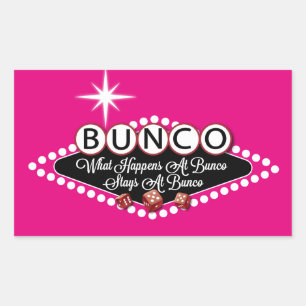 Sticker Rectangulaire Ce Qui Se Passe À Bunco Séjourne À Bunco Fun