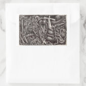 Sticker Rectangulaire "Ce soir, vous brûlerez !" (Sac)