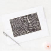 Sticker Rectangulaire "Ce soir, vous brûlerez !" (Enveloppe)