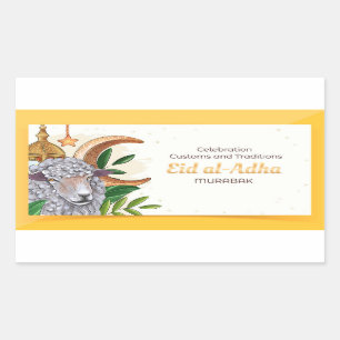 Sticker Rectangulaire Cébration de Custons et Traditions (eid al-Adha)